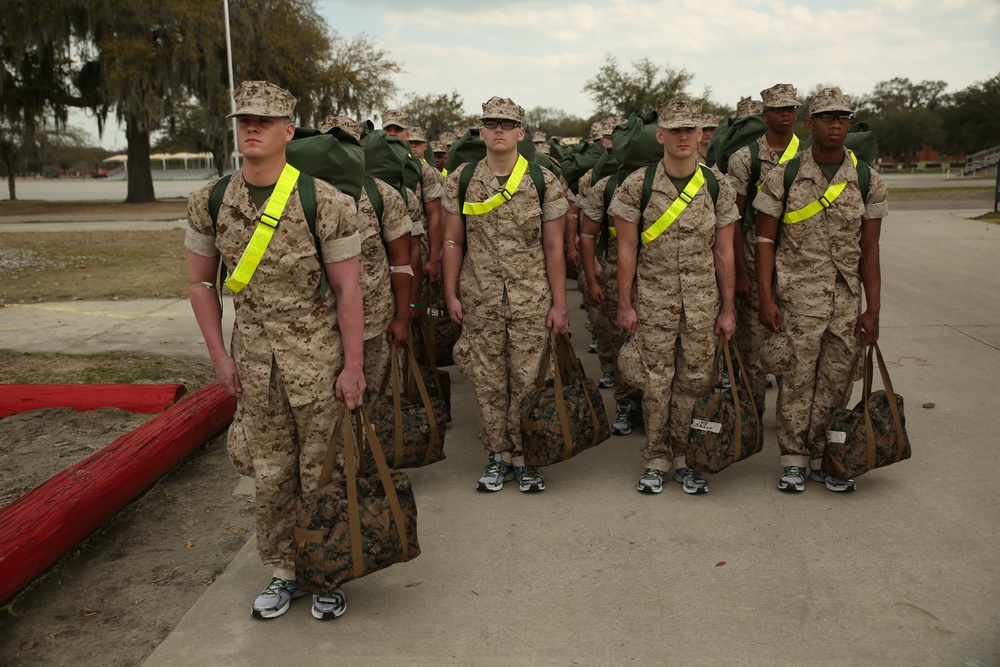 Photo Gallery: Recruits transition to Marine boot camp life on Parris Island