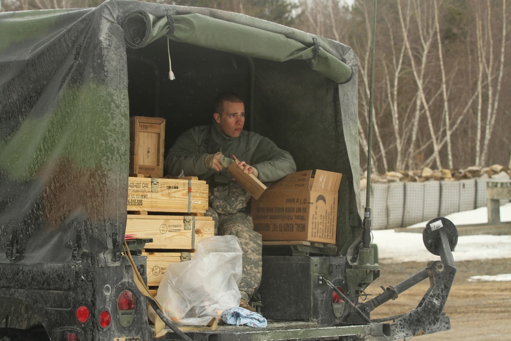 New York Army Guard artillerymen fire big guns at Fort Drum