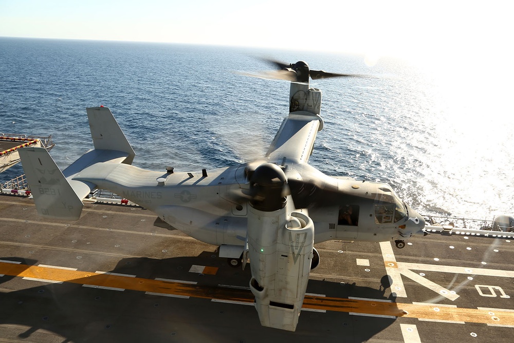 USS Makin Island flight deck operations