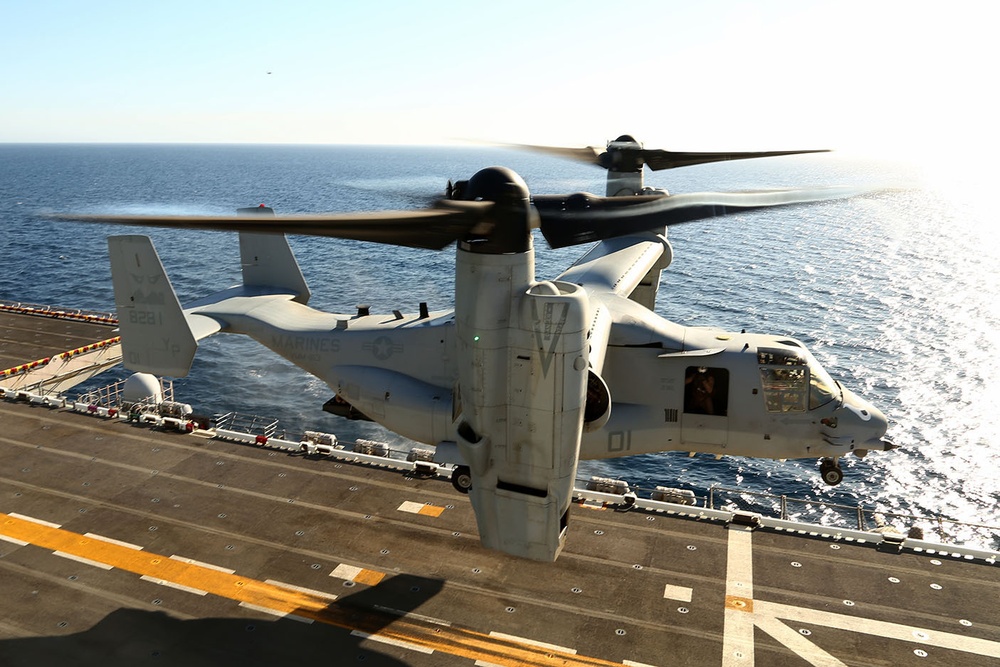 USS Makin Island flight deck operations