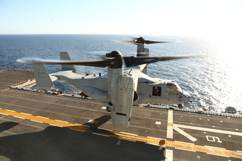 USS Makin Island flight deck operations