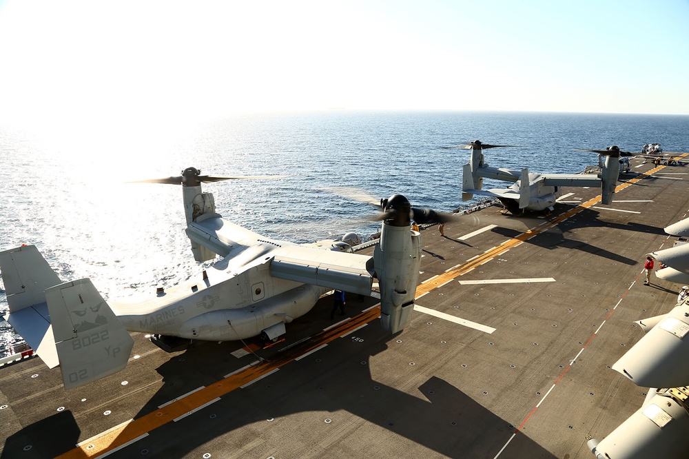 USS Makin Island flight deck operations