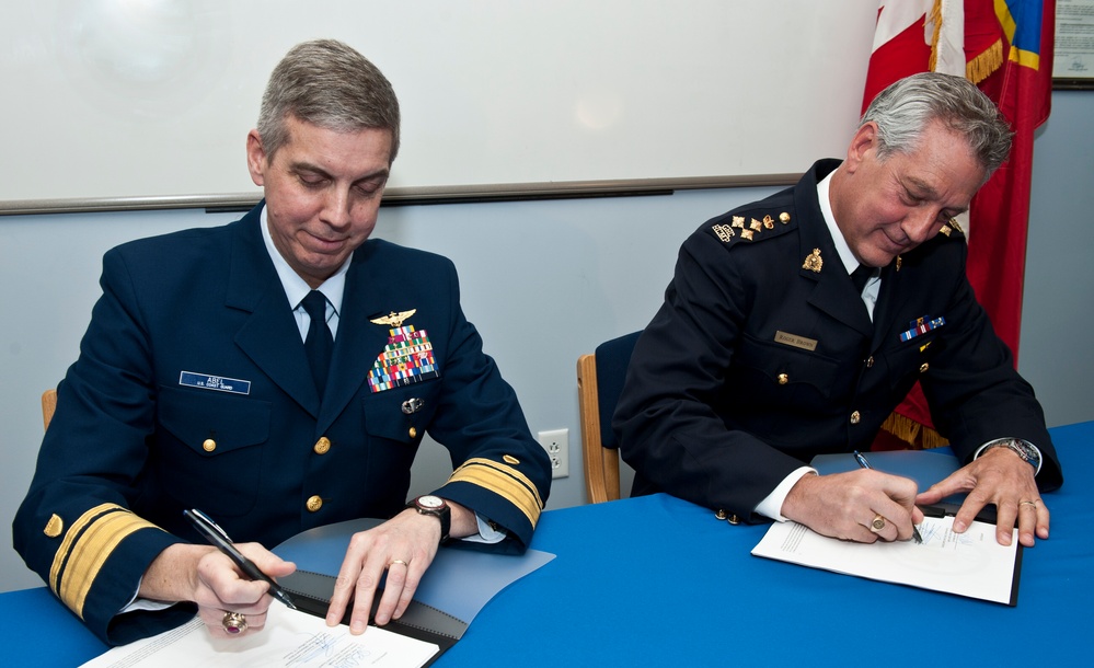 US Coast Guard and Royal Canadian Mounted Police sign Shiprider Agreement