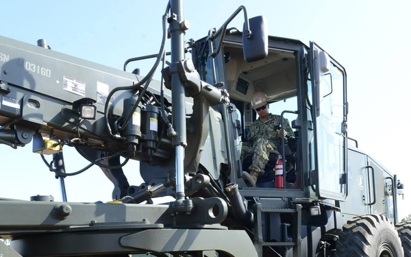 NMCB FOUR executes airfield damage repair drills in preparation for future missions