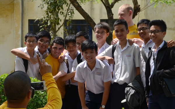 Sports exchange at NEA Vietnam