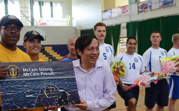 Sports exchange at NEA Vietnam
