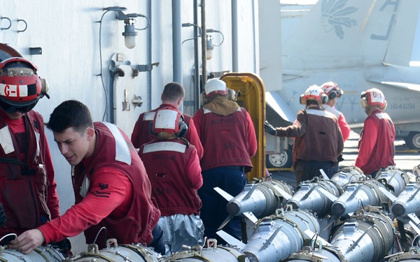 BBU-54 bombs aboard USS George H.W. Bush