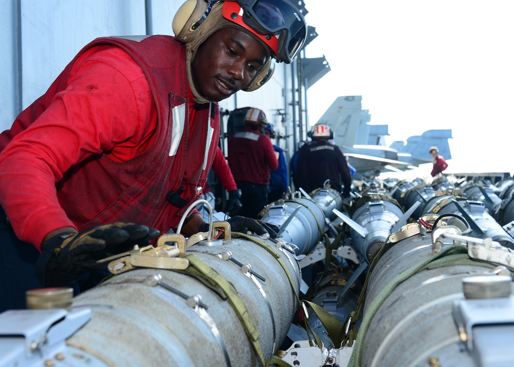 BBU-54 bombs aboard USS George H.W. Bush