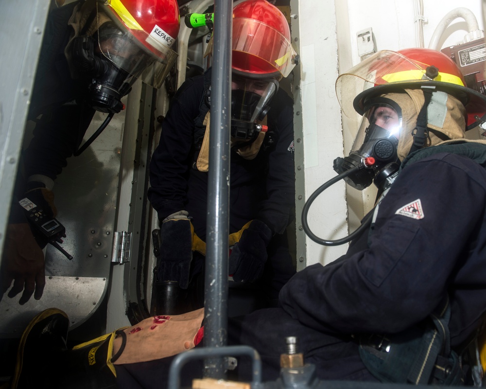 DVIDS - Images - USS Philippine Sea sailors conduct drill [Image 7 of 9]