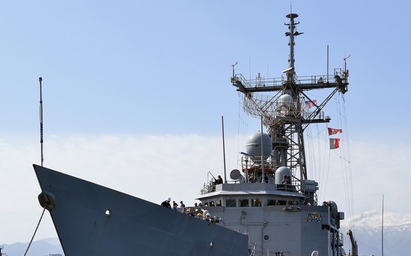 USS Elrod departs Crete