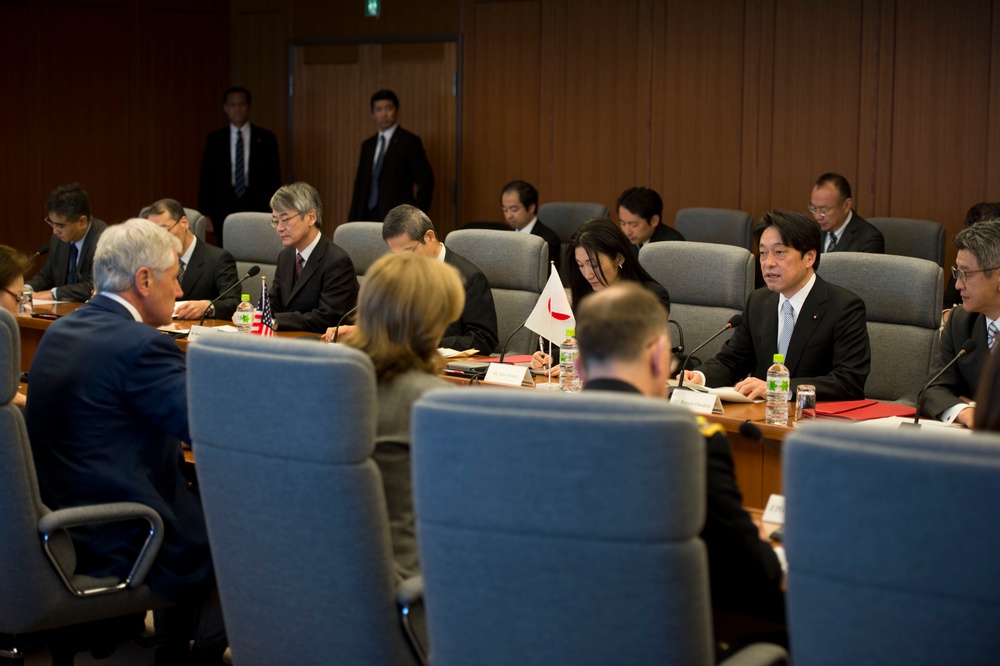 Secretary of defense meets with Japanese minister of defense
