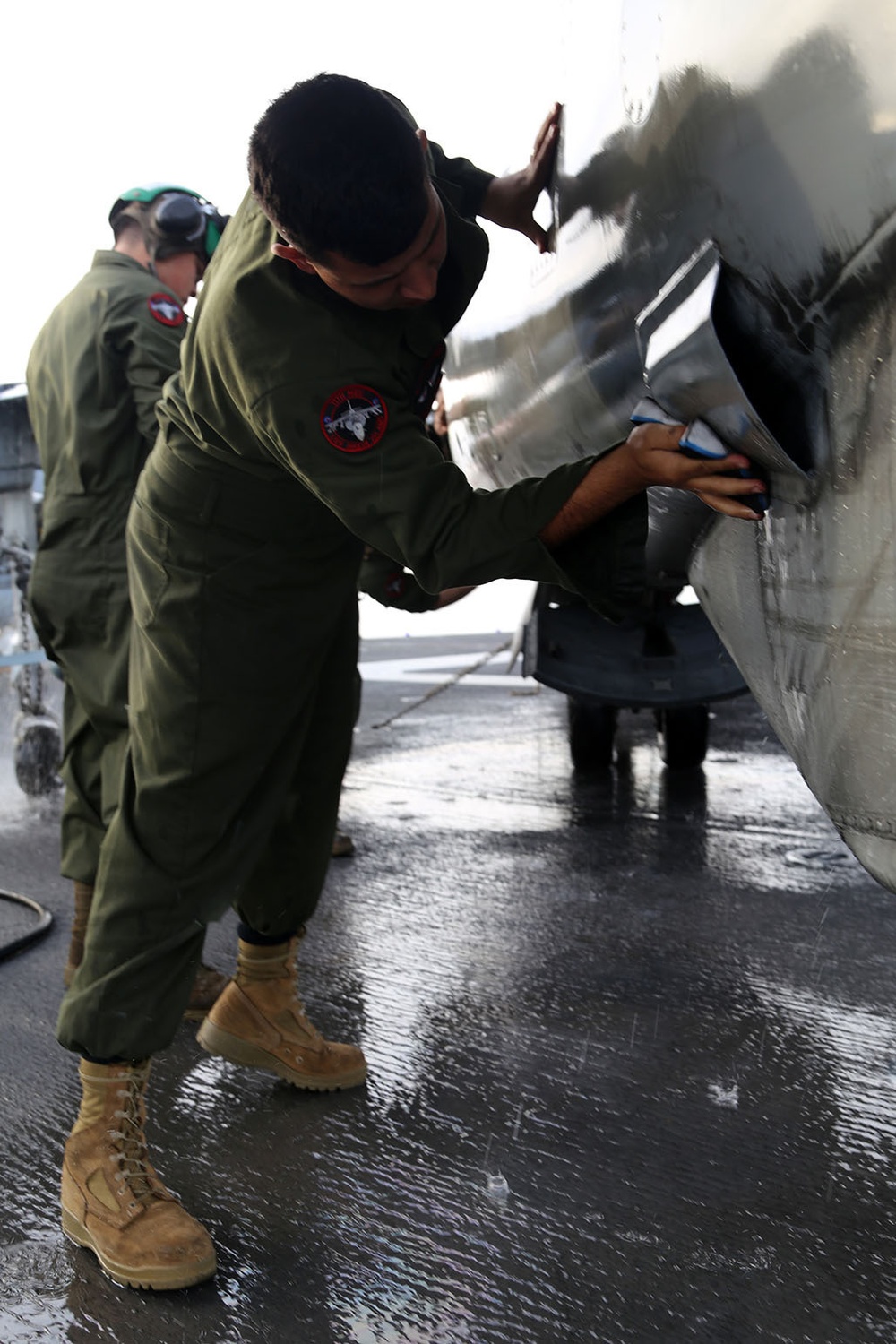 USS Makin Island flight deck operations