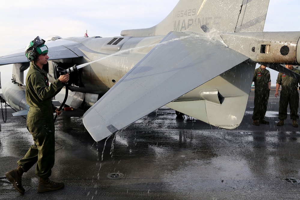 USS Makin Island flight deck operations