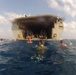 USS Mesa Verde swim call