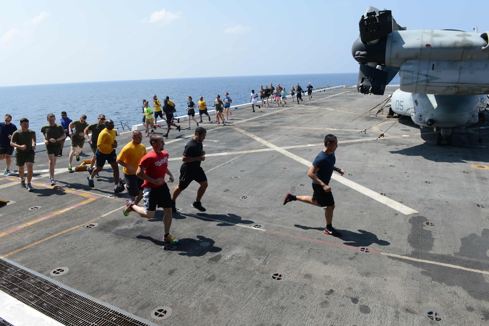 USS Mesa Verde 'Fun Run'