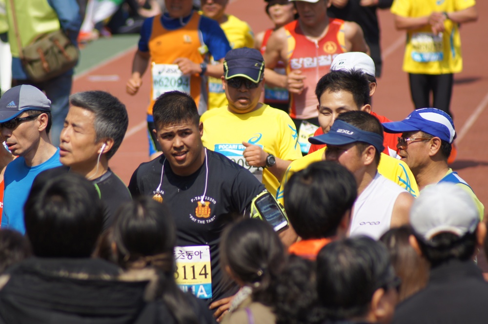 Leisure – Steel team runs Seoul International Marathon