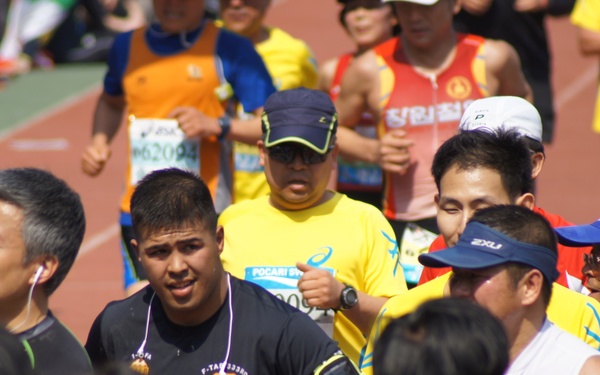 Leisure – Steel team runs Seoul International Marathon