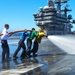 USS Ronald Reagan flight deck action