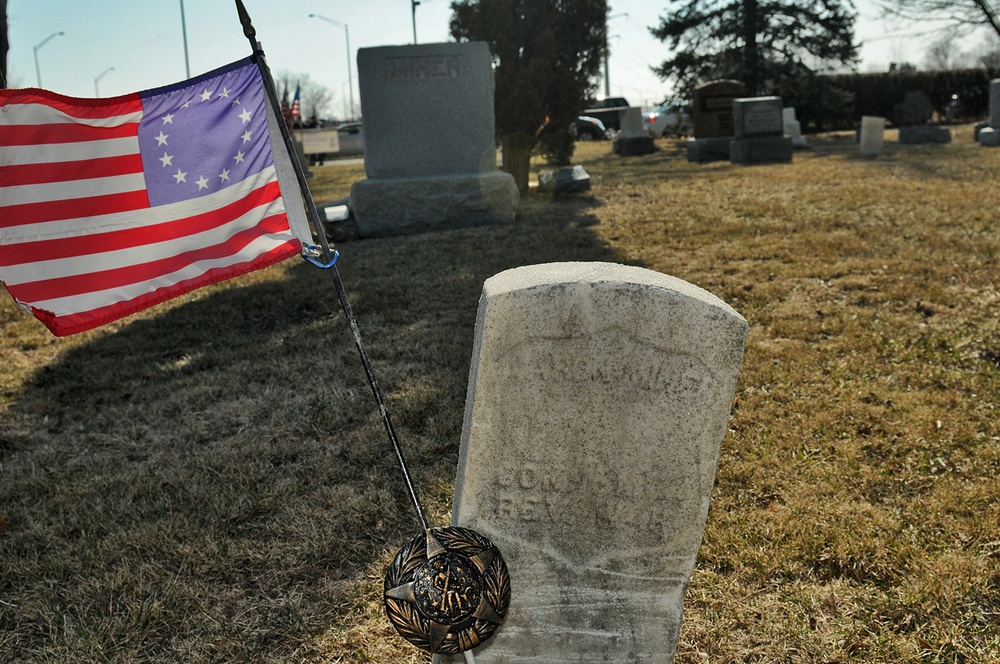 American Revolutionary War cemetery marker dedication