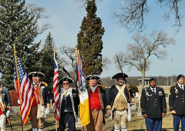 American Revolutionary War cemetery marker ceremony