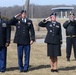 Army Reserve soldiers salute during Revolutionary War cemetery marker ceremony