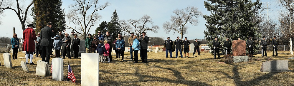 American Revolutionary War cemetery marker ceremony