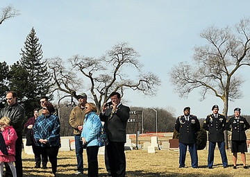 American Revolutionary War cemetery marker ceremony