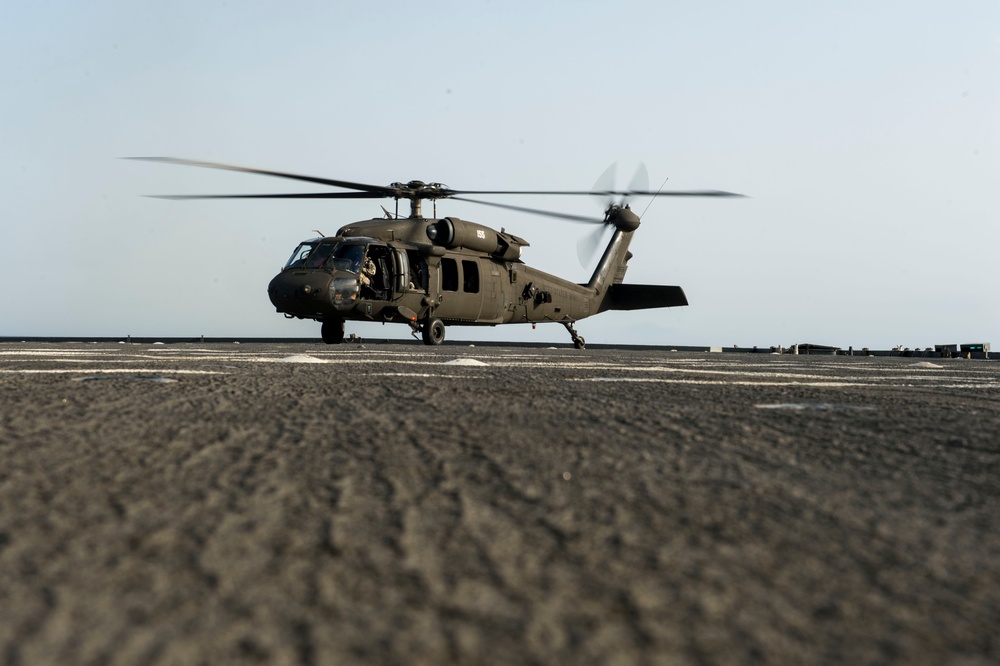 USS Gunston Hall flight deck operations