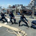 USS Ramage moors in Haifa, Israel