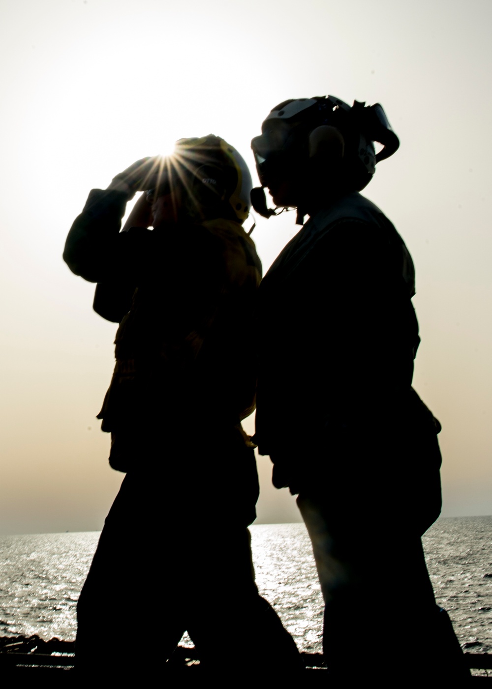 USS Gunston Hall flight deck activity