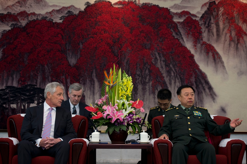 Hagel meets with Chinese vice chairman of the Central Military Commission