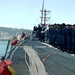 USS Ramage moors in Haifa, Israel