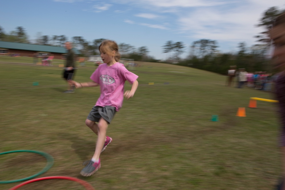 Marines Volunteer At Elementary School Field Day