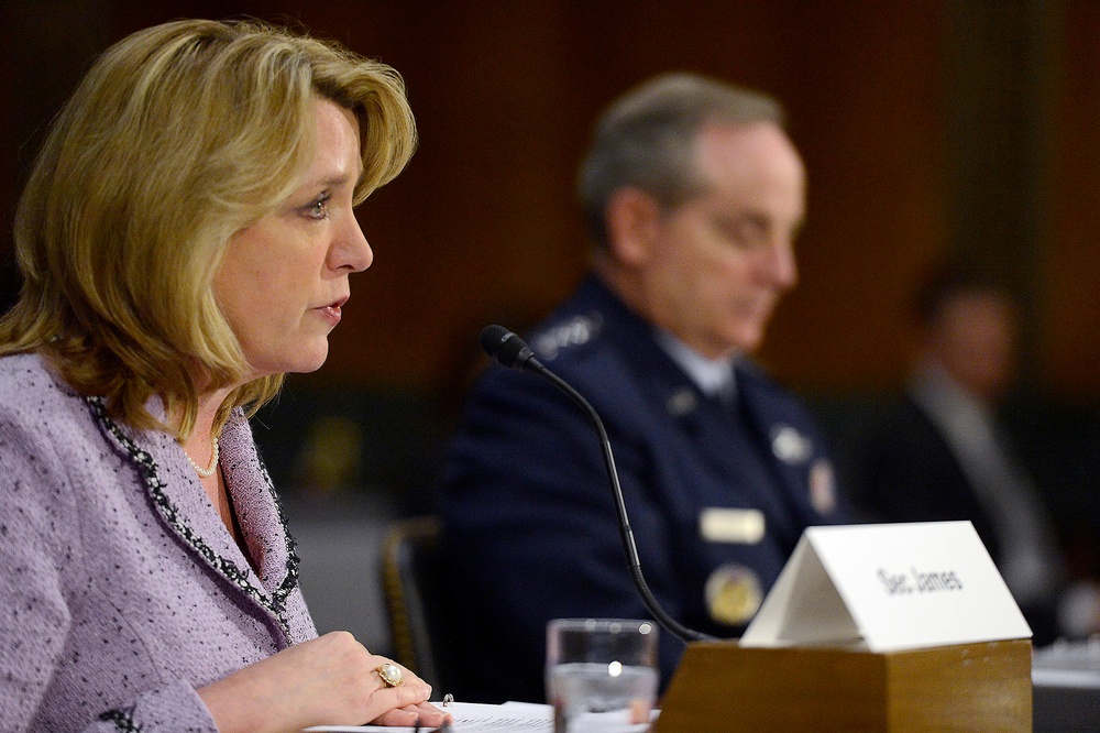 Air Force secretary and chief of staff deliver the Air Force Posture Statement