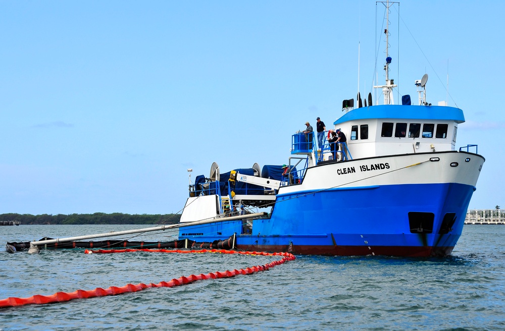 Oil spill drill