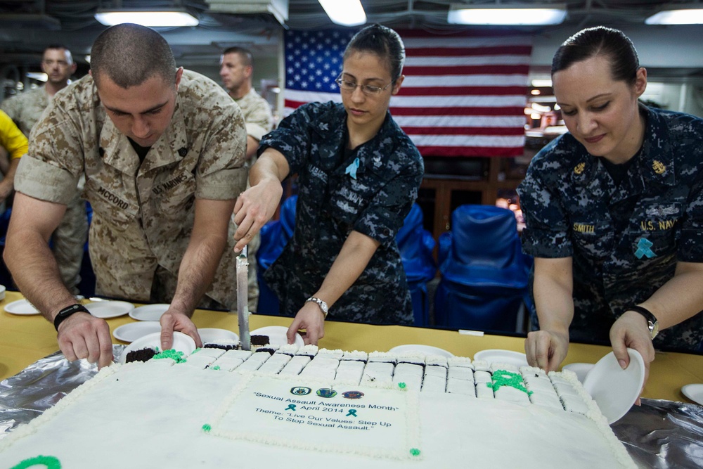 22nd MEU, USS Bataan observe sexual assault awareness month