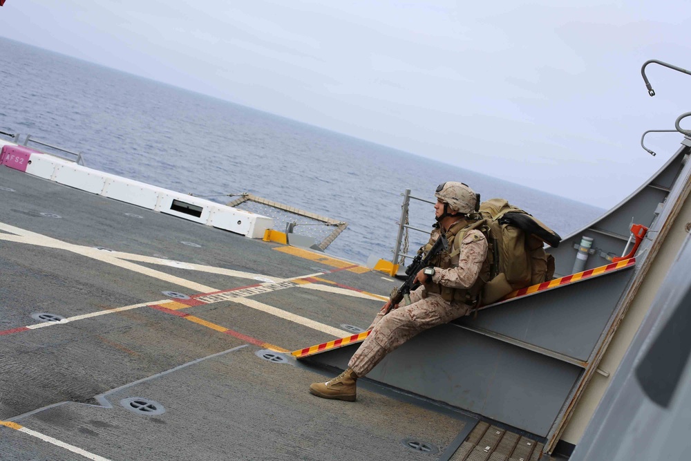 USS San Diego Flight deck Ops