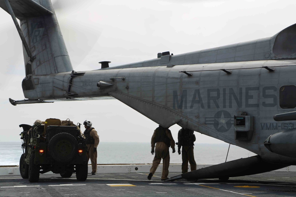 USS San Diego Flight deck Ops