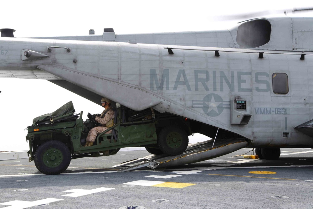 USS San Diego Flight deck Ops