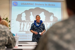 Rear Adm. Grocki speaks at US Army Pacific Sisters in Arms event