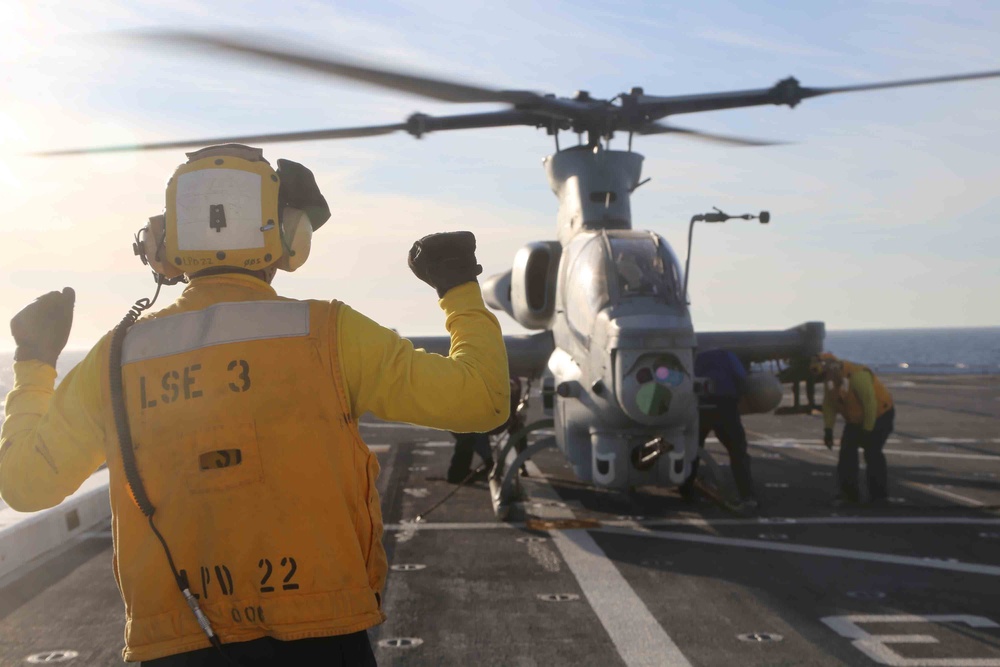 USS San Diego flight ops