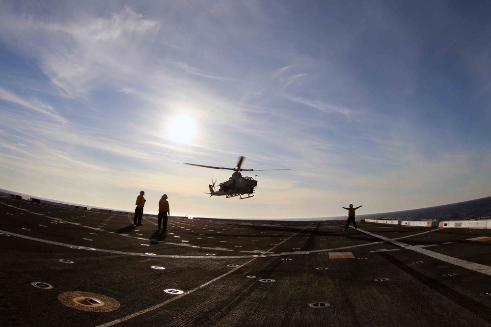 USS San Diego flight ops