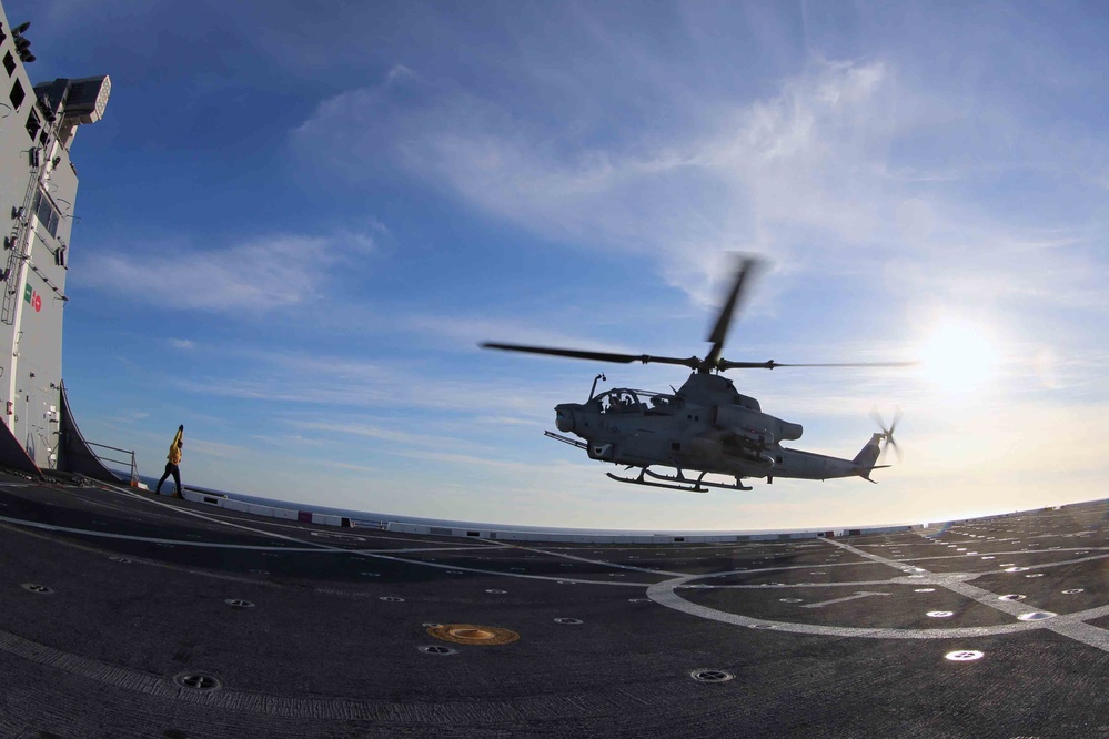 USS San Diego flight ops