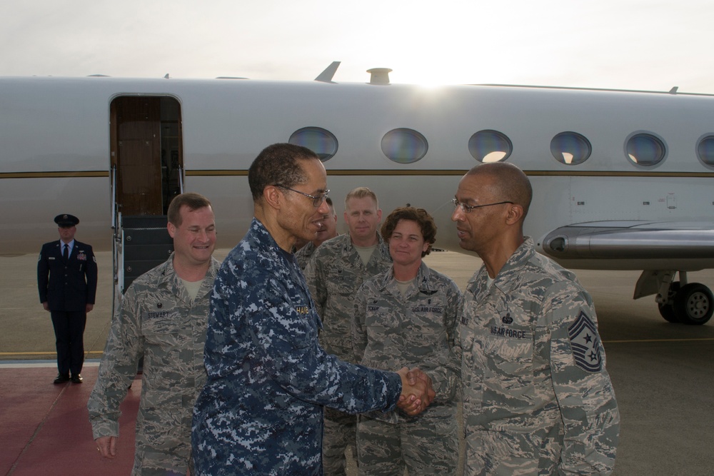 Adm. Haney visits 9th Reconnaissance Wing