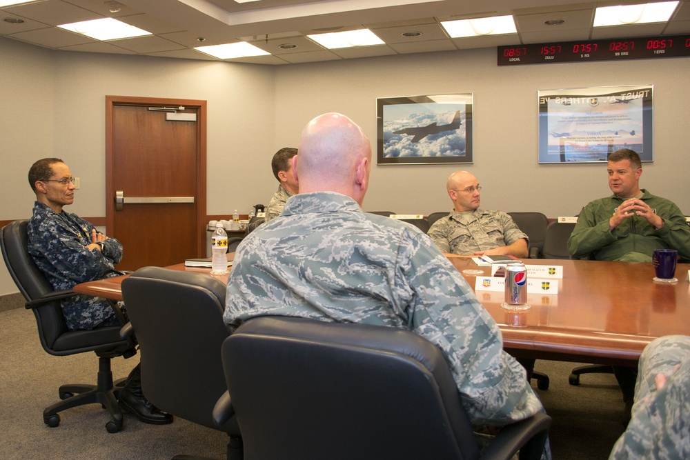 Adm. Haney visits 9th Reconnaissance Wing