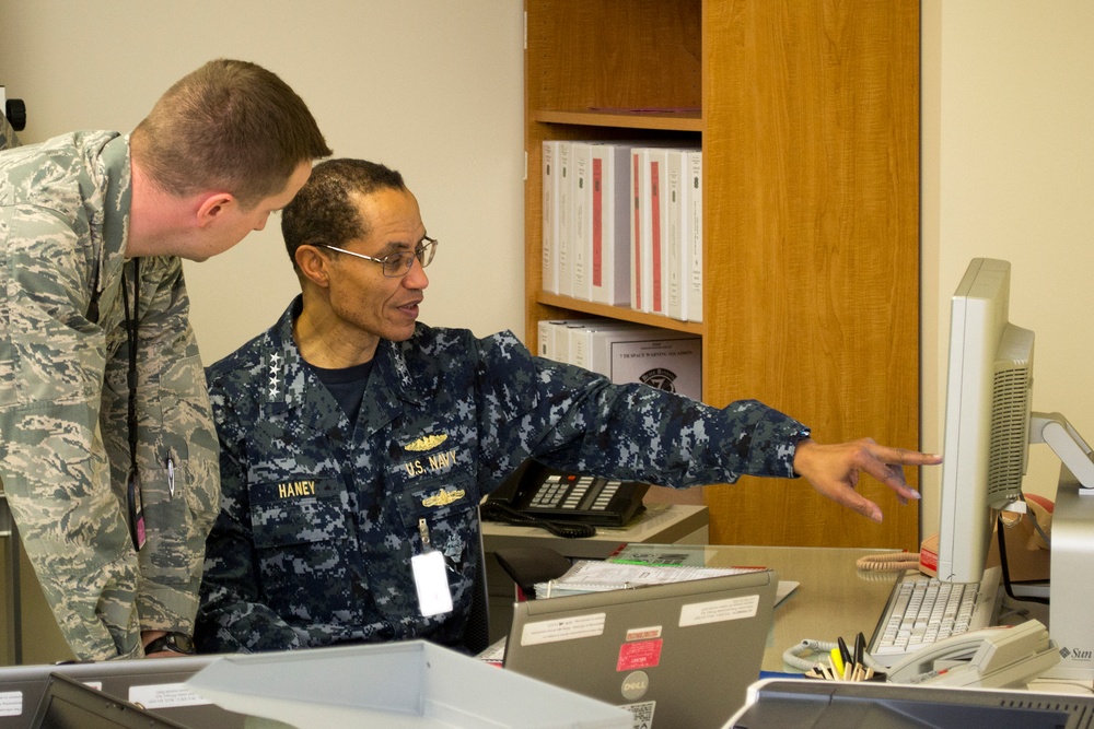 Adm. Haney visits 9th Reconnaissance Wing