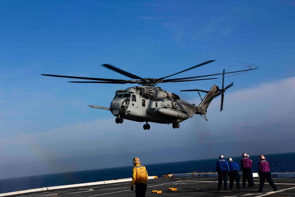 USS San Diego flight ops