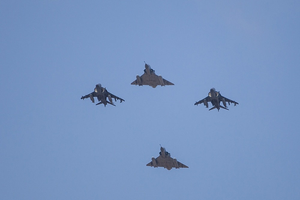 22nd MEU Harriers, French Mirages fly during exercise in Djibouti