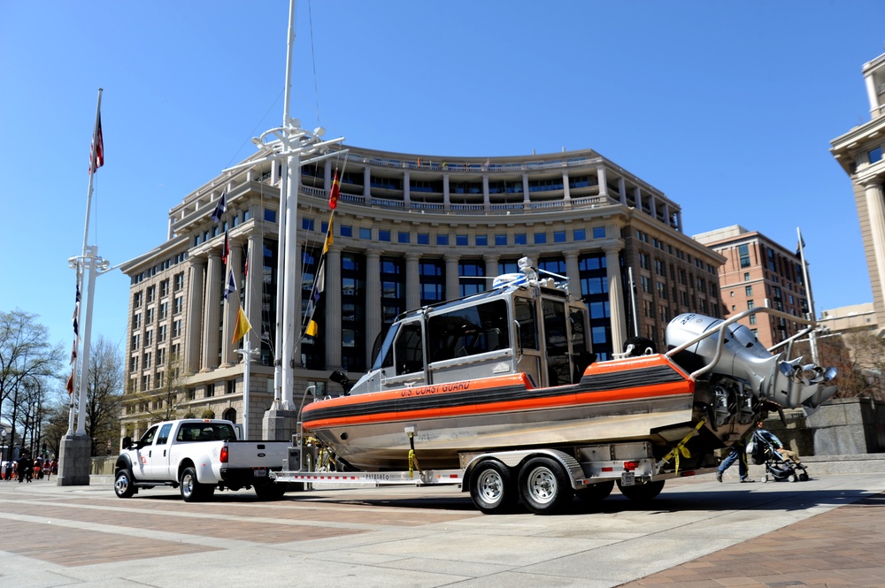 Coast Guard Station Washington assets on display at Navy Memorial