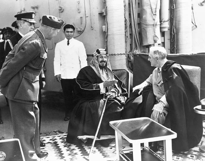Laying the Foundation: Roosevelt meets with King Abdul Aziz